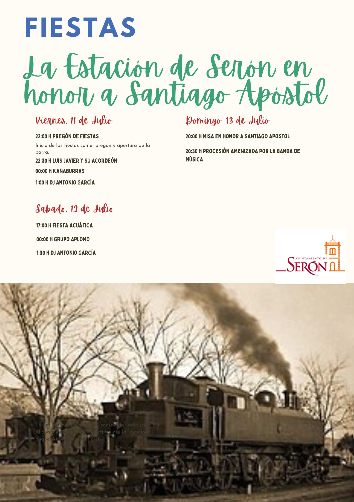 FIESTAS DE LA ESTACIÓN